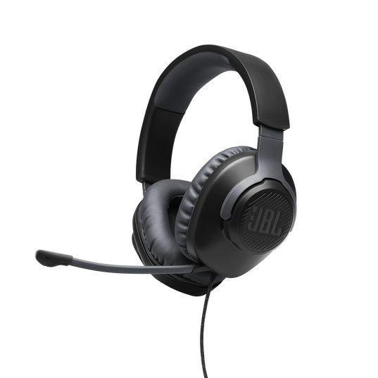 JBL Quantum 100 - Black - Wired over-ear gaming headset with flip-up mic - Detailshot 9